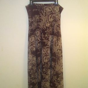 Flowing Paisley Long Skirt